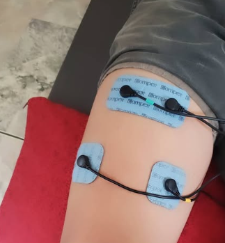 Electroterapia en rodilla